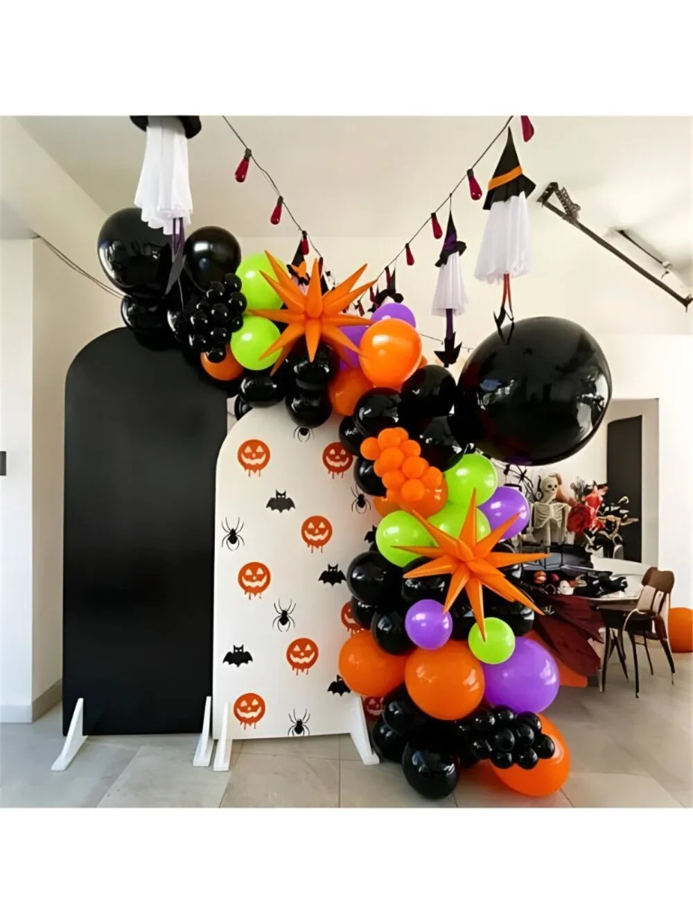 Halloween Balloons Garland Arch Kit for Halloween Party Decoration